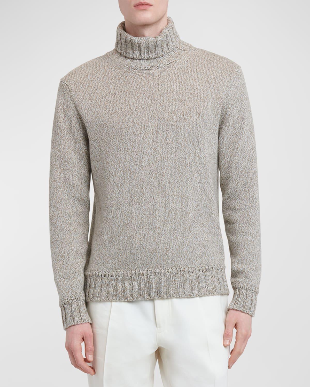 Mens Mouline Oasi Cashmere Turtleneck Sweater Product Image