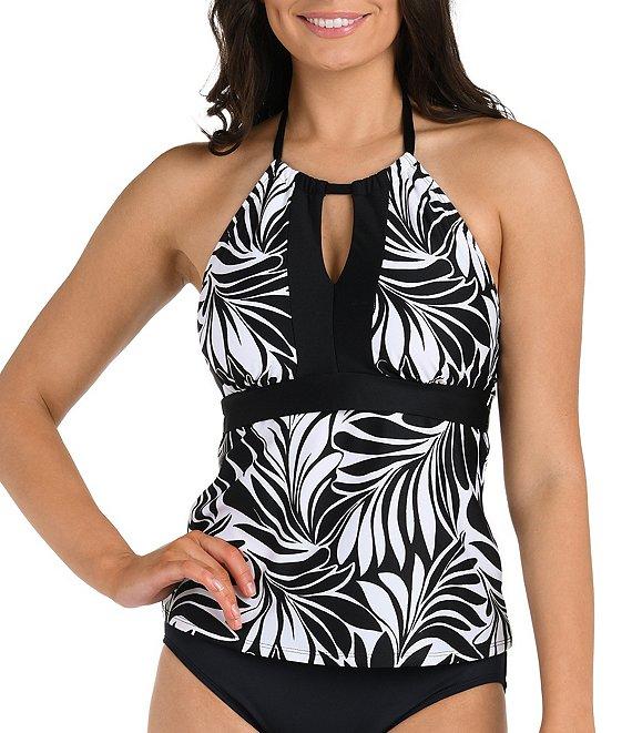 24th & Ocean Solid High Waist Swim Bottom Product Image