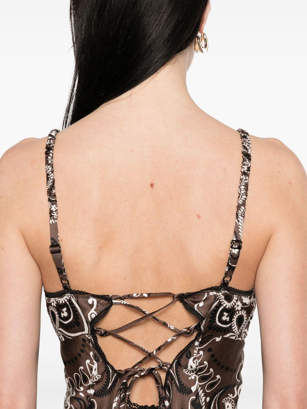 bandana-print maxi dress Product Image