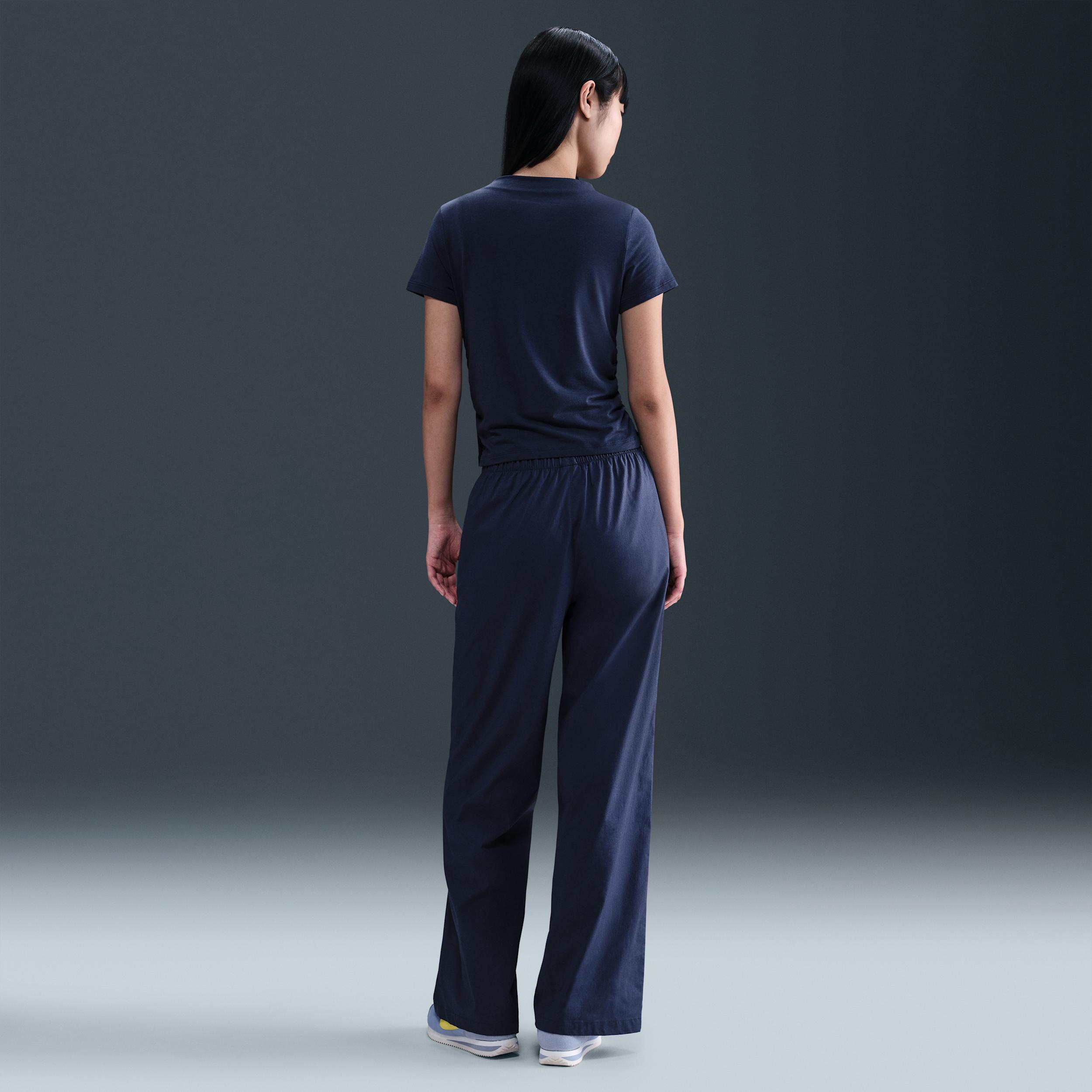 Womens Nike Sportswear Chill Knit Tight Short-Sleeve Mock-Neck Top | HV2401-051 Product Image