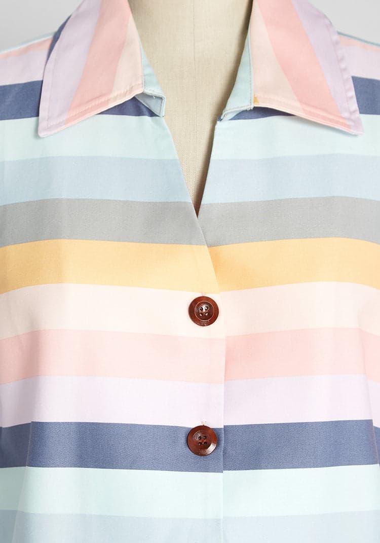 Pastel Sunsets Button-Up Shirt Product Image