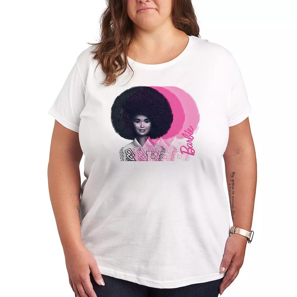 Plus Barbie® Black And Pink Graphic Tee, Women's,  Product Image