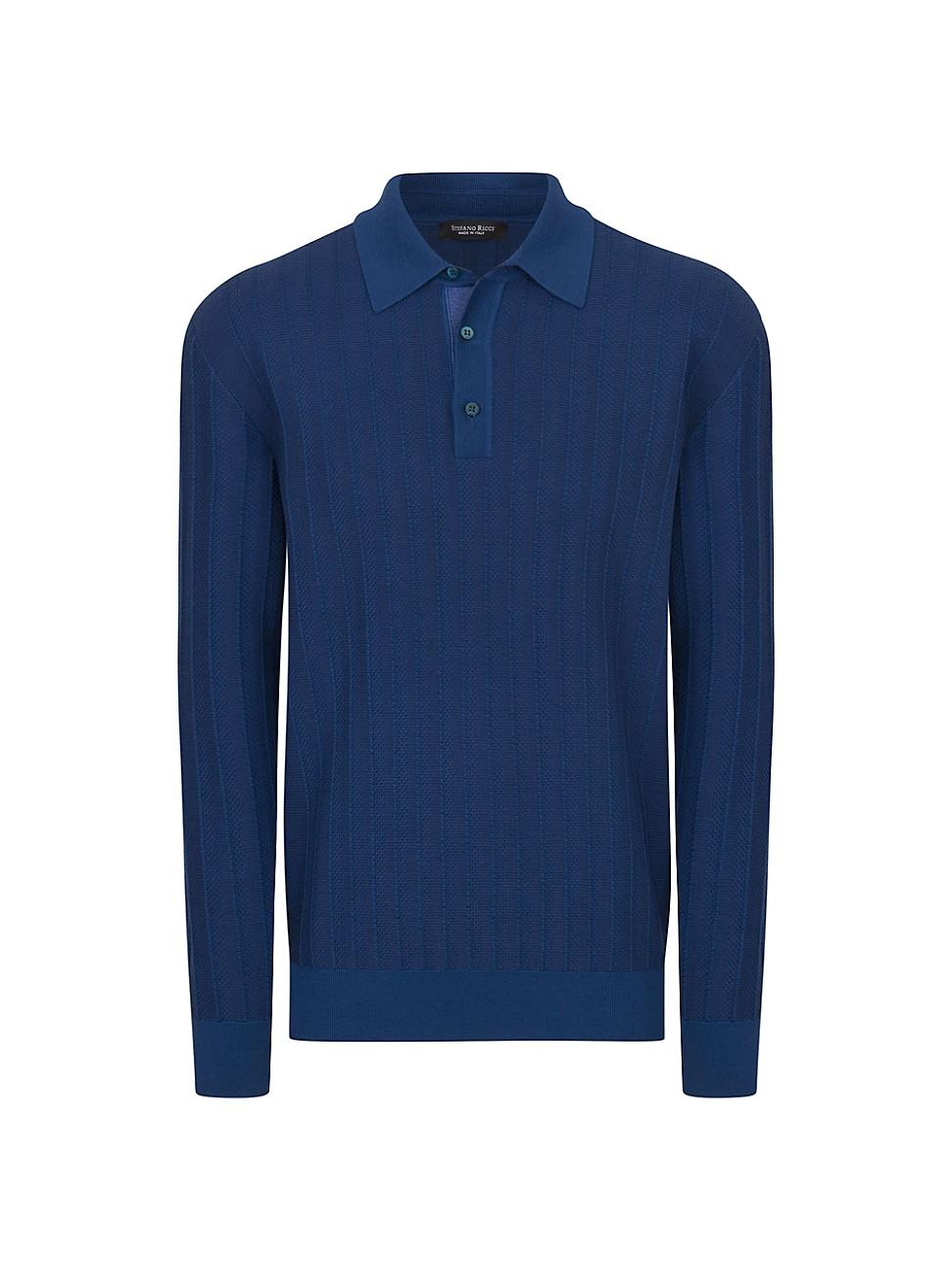 Mens Three-Button Polo Shirt Product Image