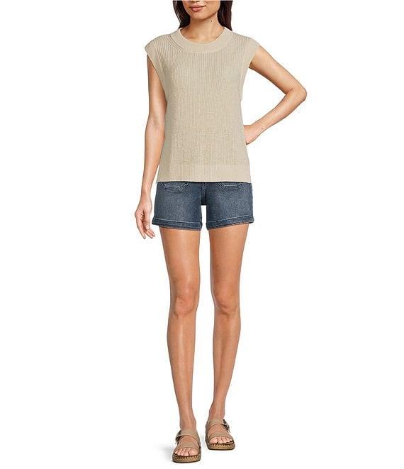 Faherty Miramar Organic Cotton Linen Blend Knit Sweater Tank Top Product Image