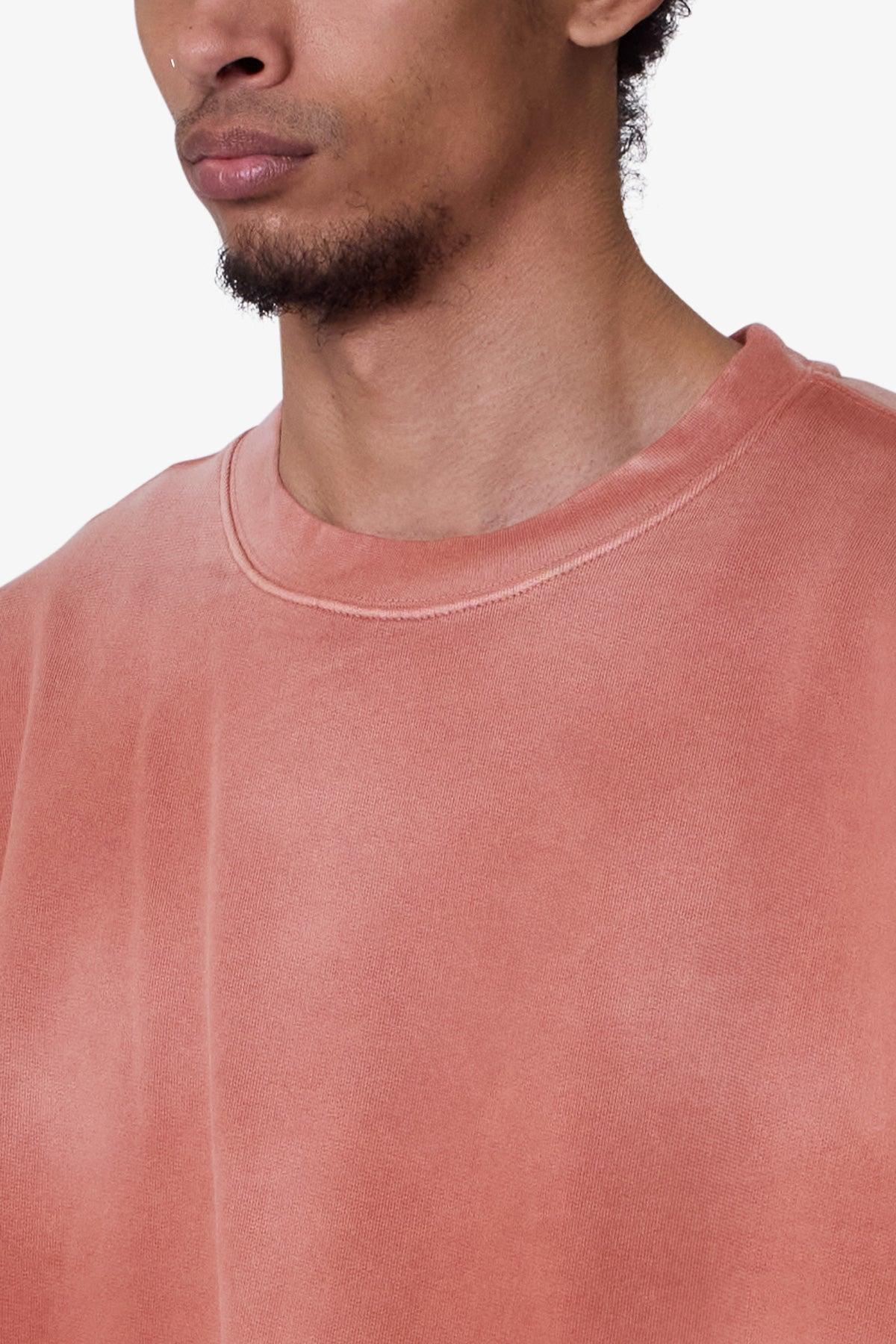 Oversized Crewneck Tee - Rust Product Image