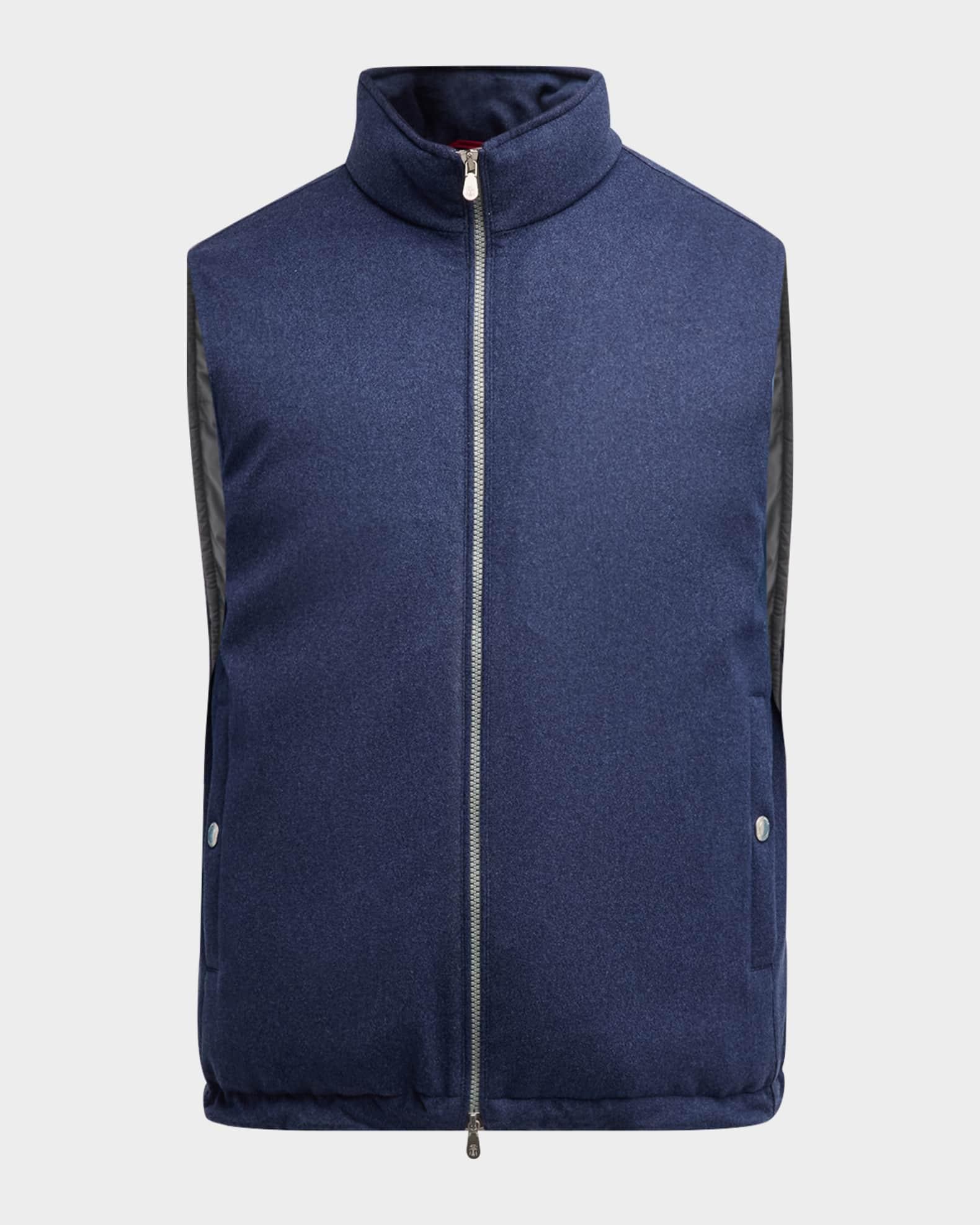 Men's Wool Padded Full-Zip Vest Product Image