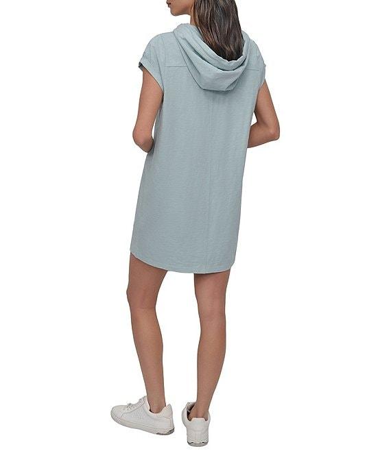 DKNY Sport by Donna Karan Slub Jersey Hooded Dress Product Image