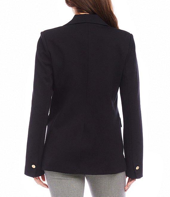 Karen Kane Stretch Ponte Knit Notch Collar Long Sleeve Blazer Product Image