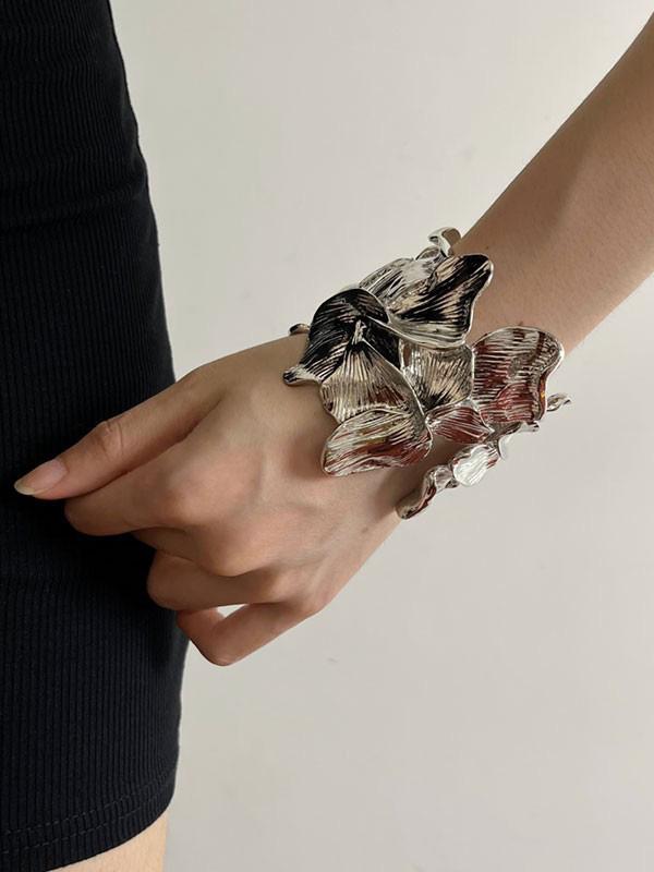 Geometric Pleated Solid Color Bracelet Accessories Product Image