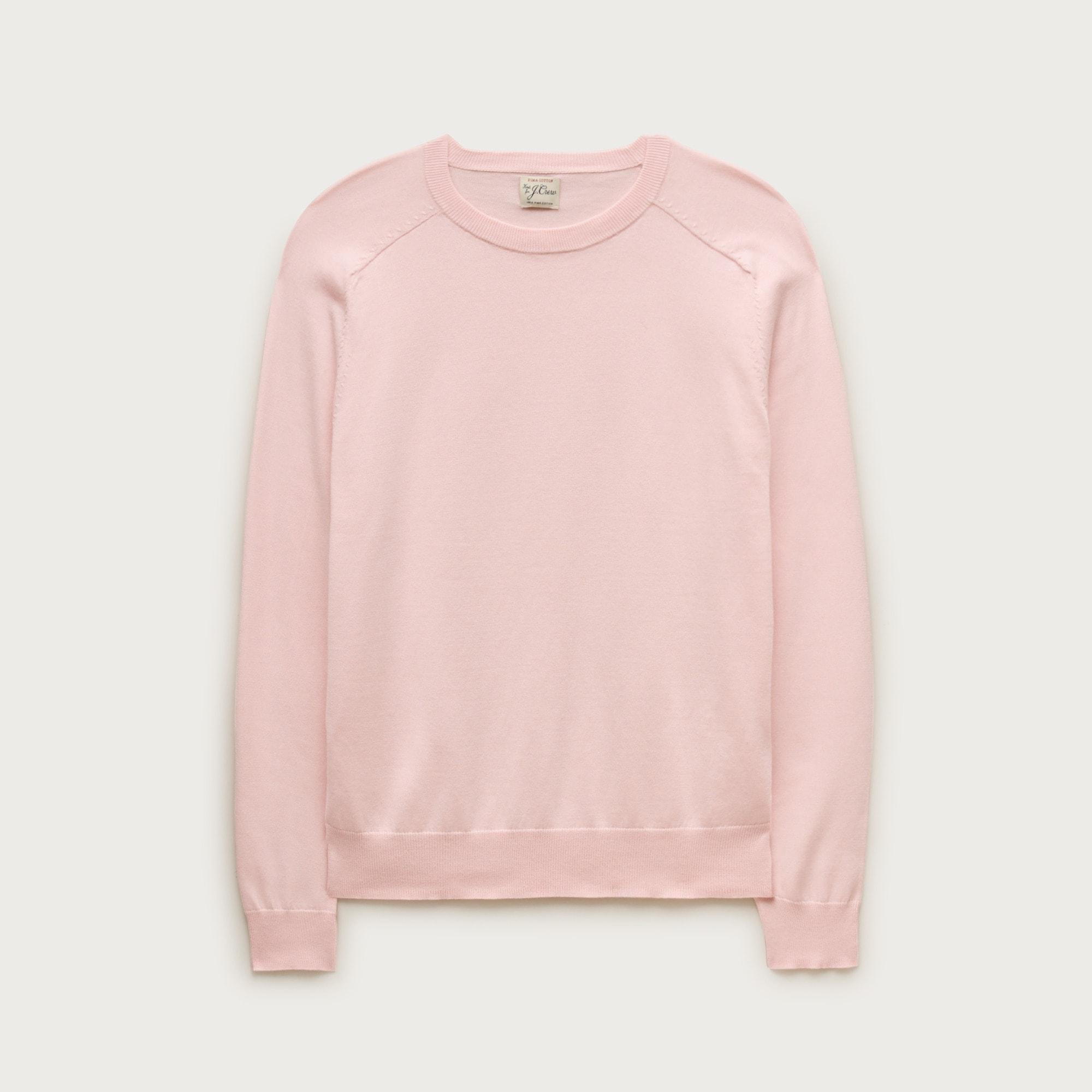 Pima cotton crewneck sweater Product Image