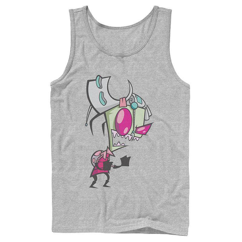Men's Nickelodeon Invader Zim Menacing Laugh Tired Gir Portrait Graphic Graphic Tank Top,  Product Image