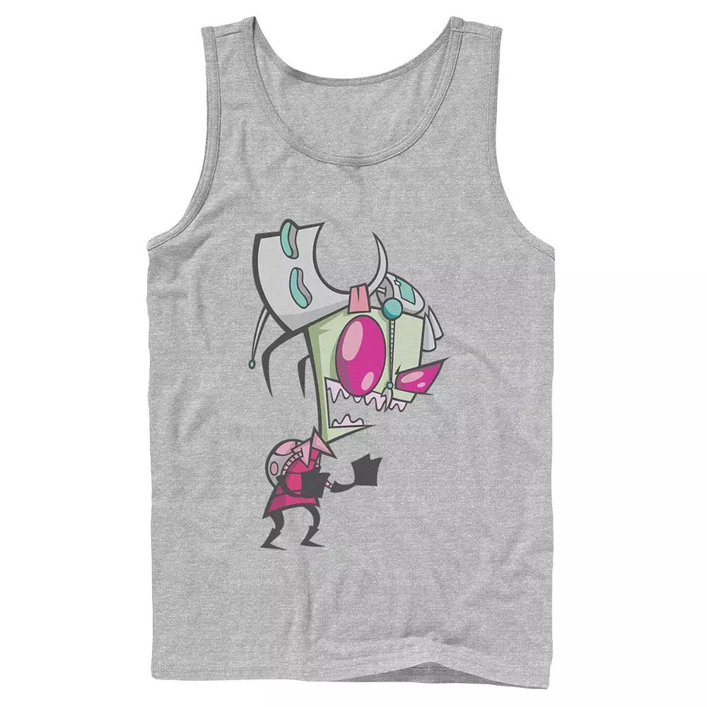Men's Nickelodeon Invader Zim Menacing Laugh Tired Gir Portrait Graphic Graphic Tank Top,  Product Image