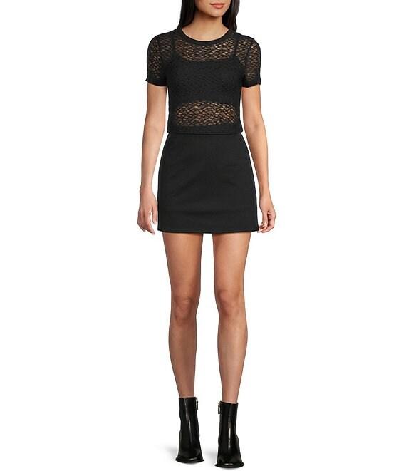 GB Solid Knit Mini Skort Product Image