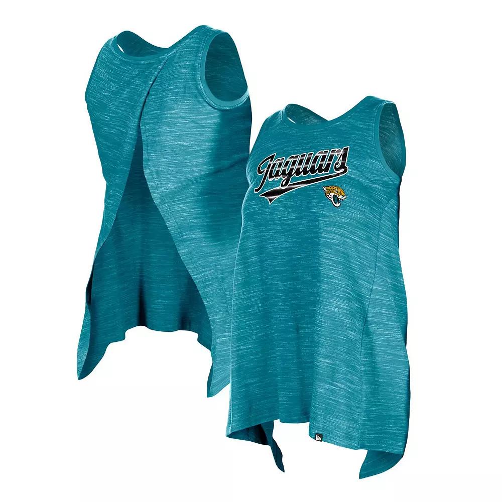 Women's New Era Teal Jacksonville Jaguars Space Dye Active Tank Top,  Product Image