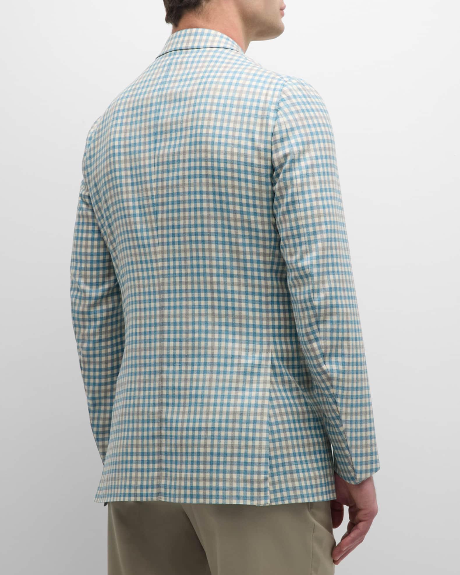 Men's Check Linen-Blend Sport Coat Product Image