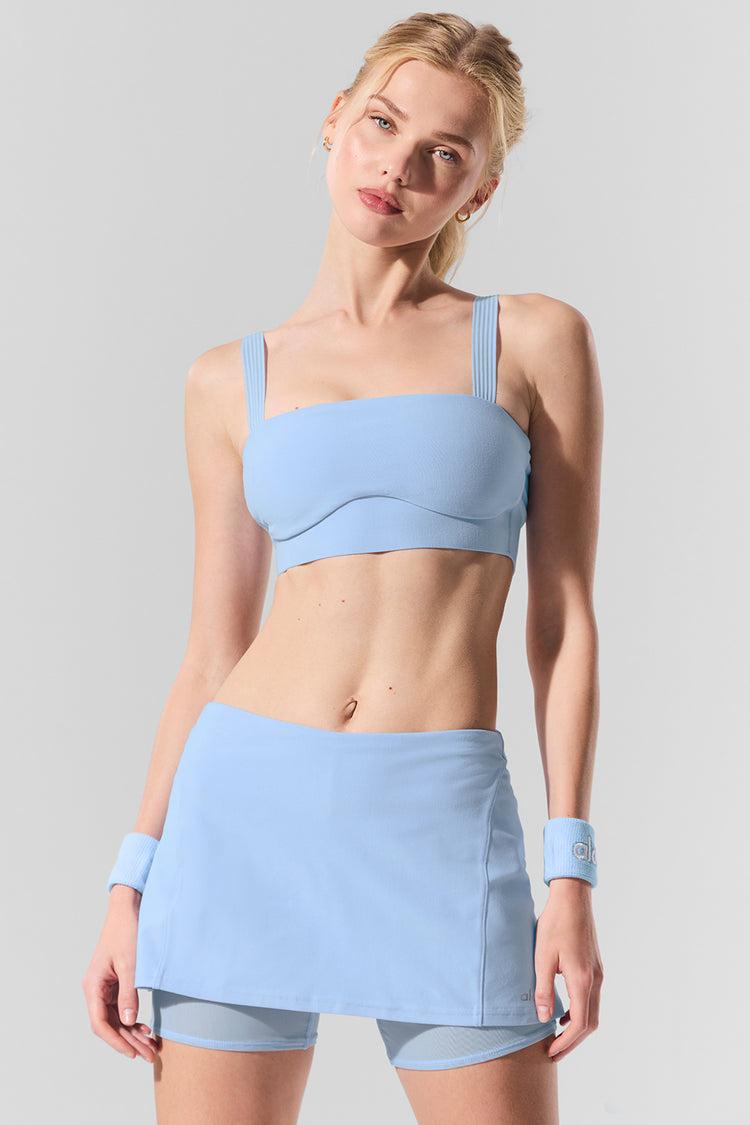 Alosoft Serve It Up Bra - Seashell Blue Female Product Image