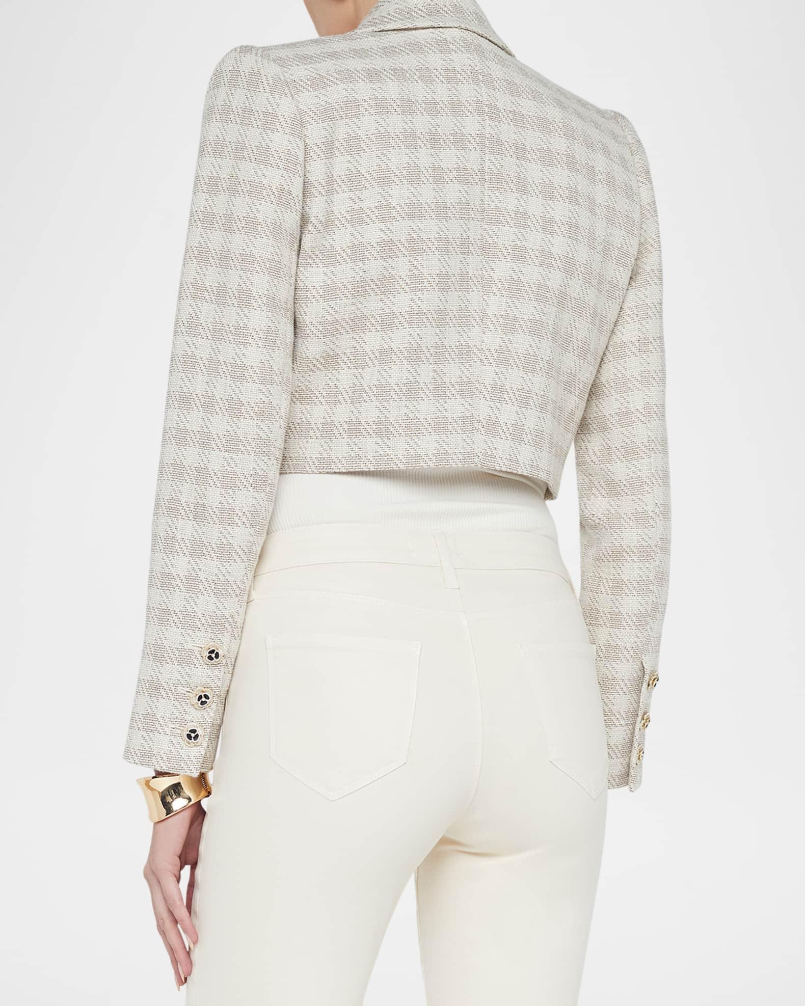Maura Plaid Cropped Jacket Product Image