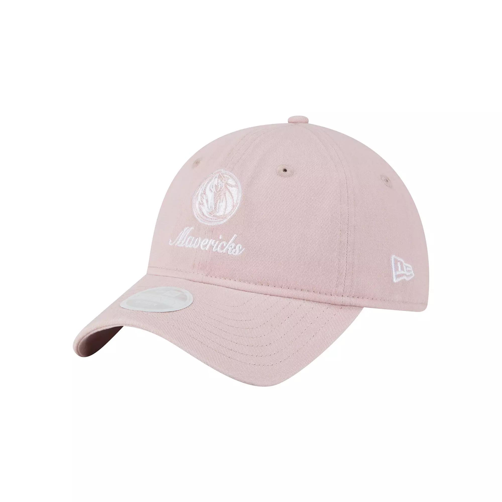 Women's New Era Pink Dallas Mavericks Gameday Preppy 9TWENTY Adjustable Hat Product Image