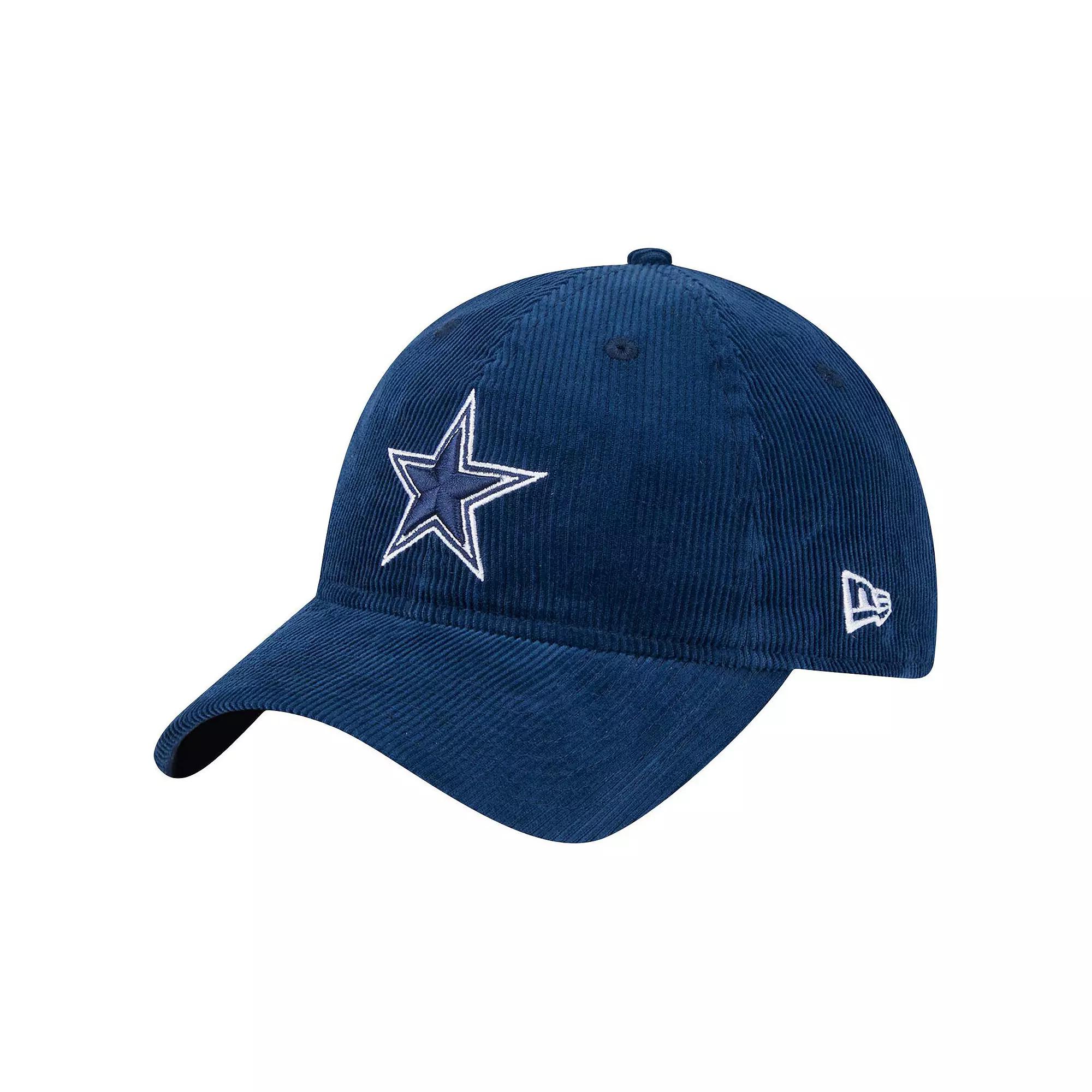 Men's New Era Navy Dallas Cowboys Corded 9TWENTY Adjustable Hat, Blue Product Image