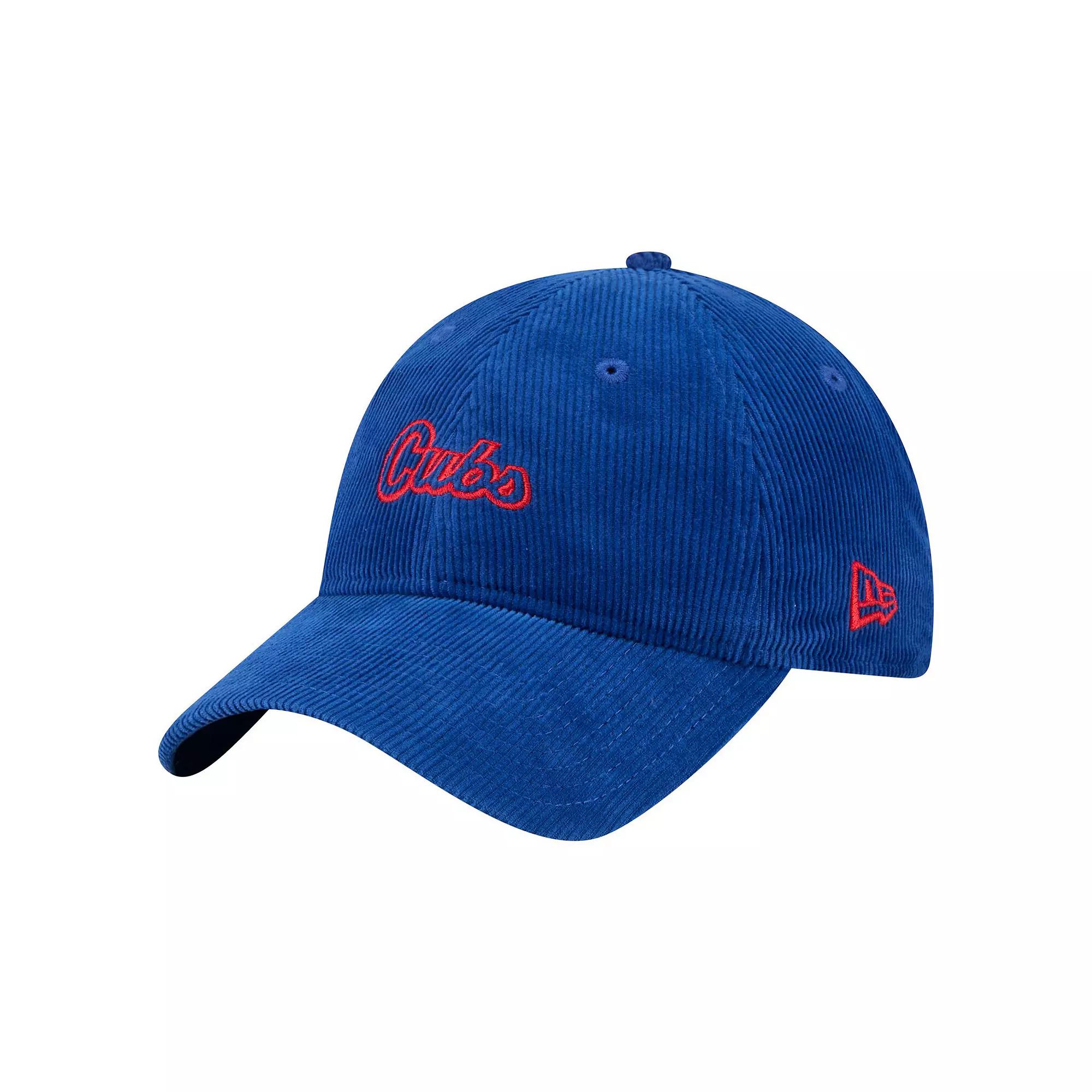 Women's New Era Royal Chicago Cubs Corduroy 9TWENTY Adjustable Hat, Blue Product Image