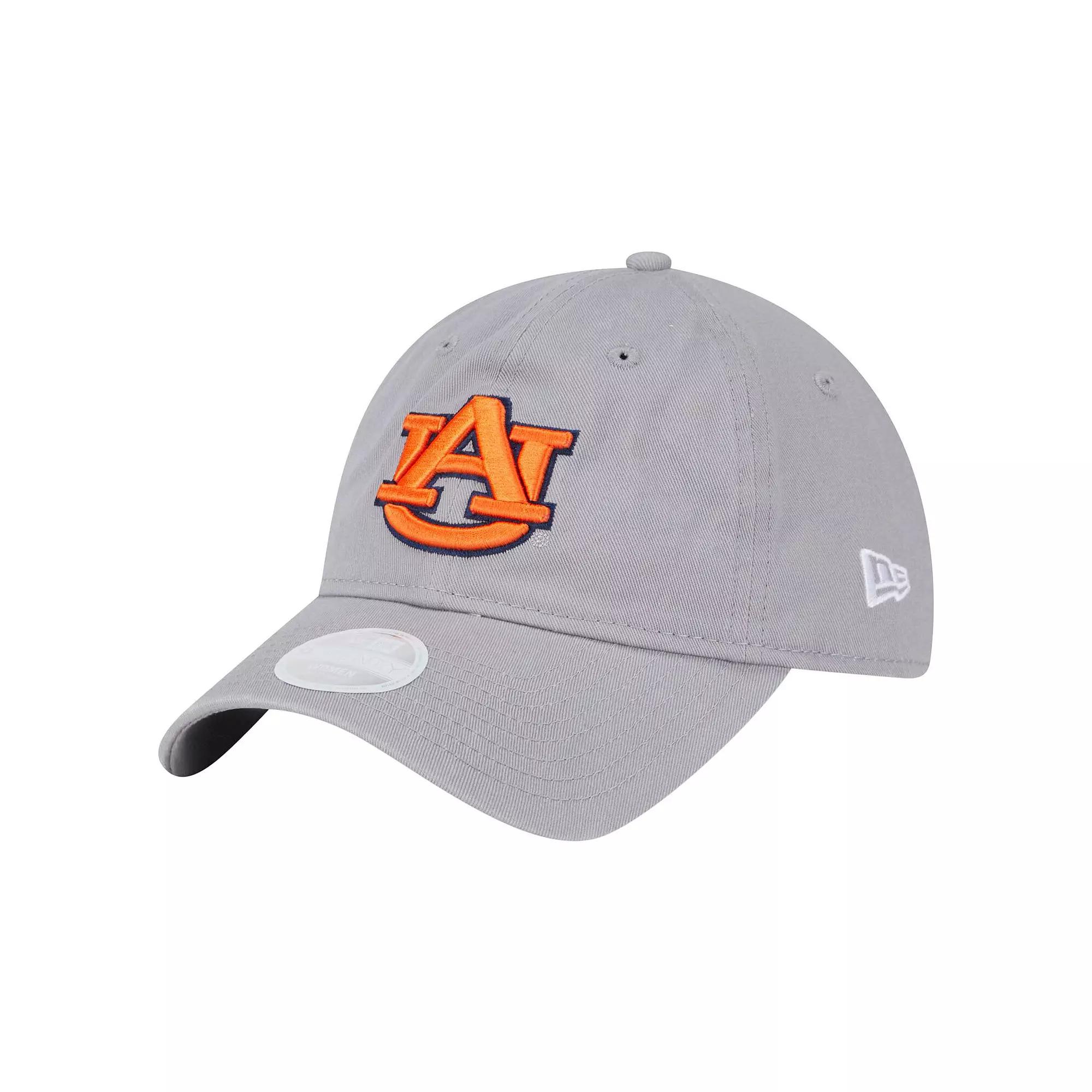 Women's New Era Gray Auburn Tigers Logo 9TWENTY Adjustable Hat, Grey Product Image