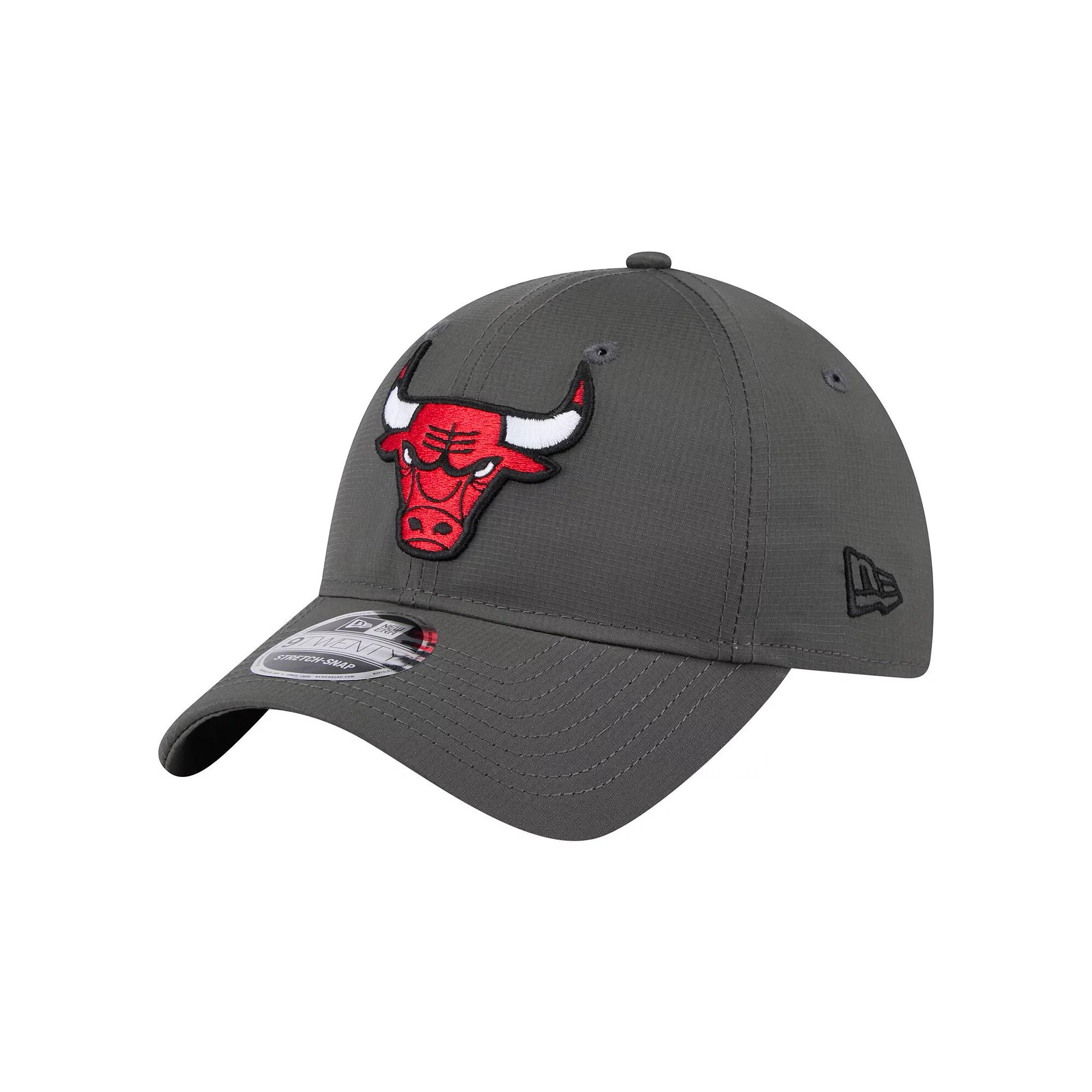 Men's New Era Charcoal Chicago Bulls Active Ripstop 9TWENTY Adjustable Hat Product Image