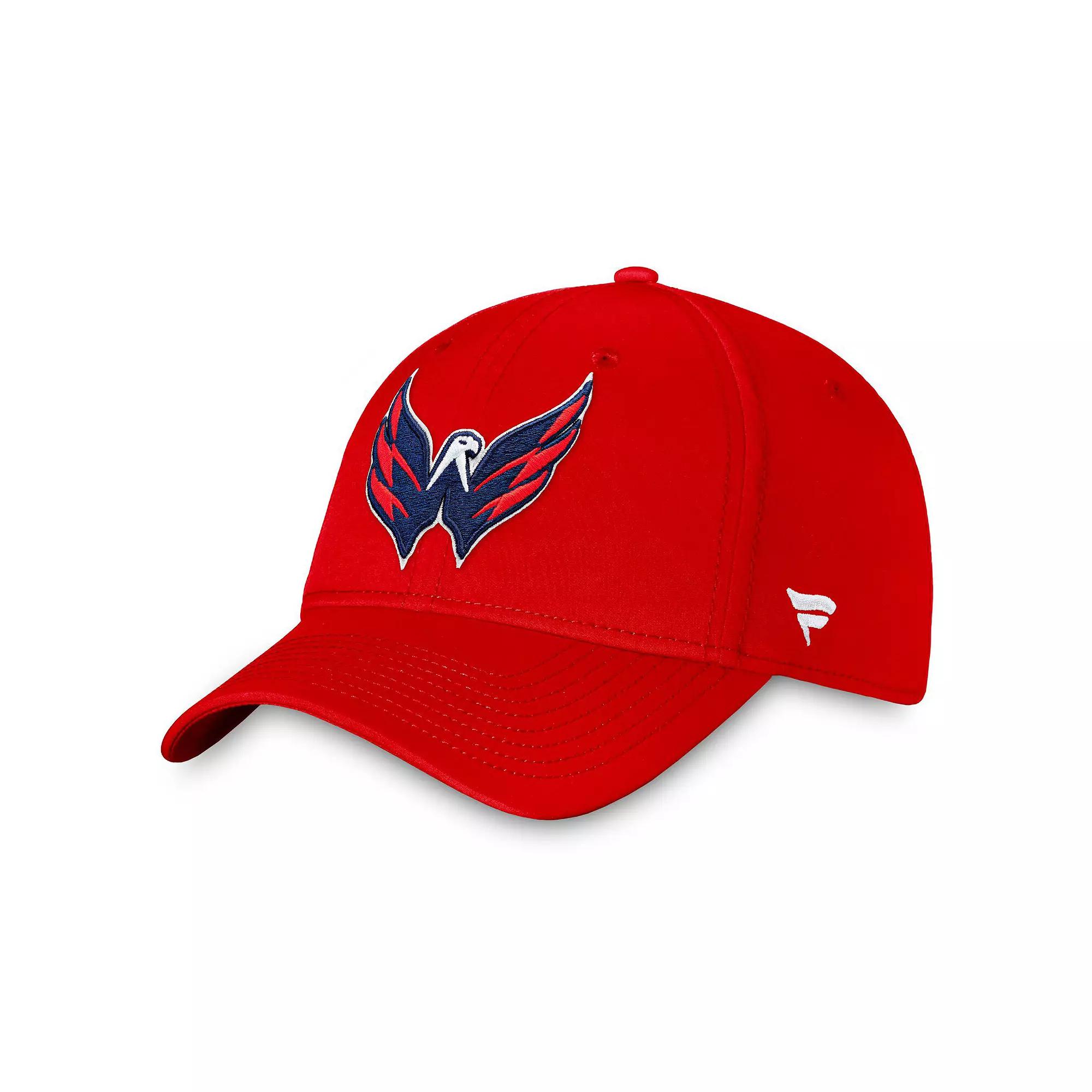 Men's Fanatics Branded Red New Jersey Devils Core Primary Logo Flex Hat,  Product Image