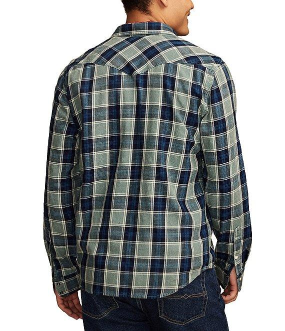 Lucky Brand Indigo Western Long Sleeve Shirt Product Image