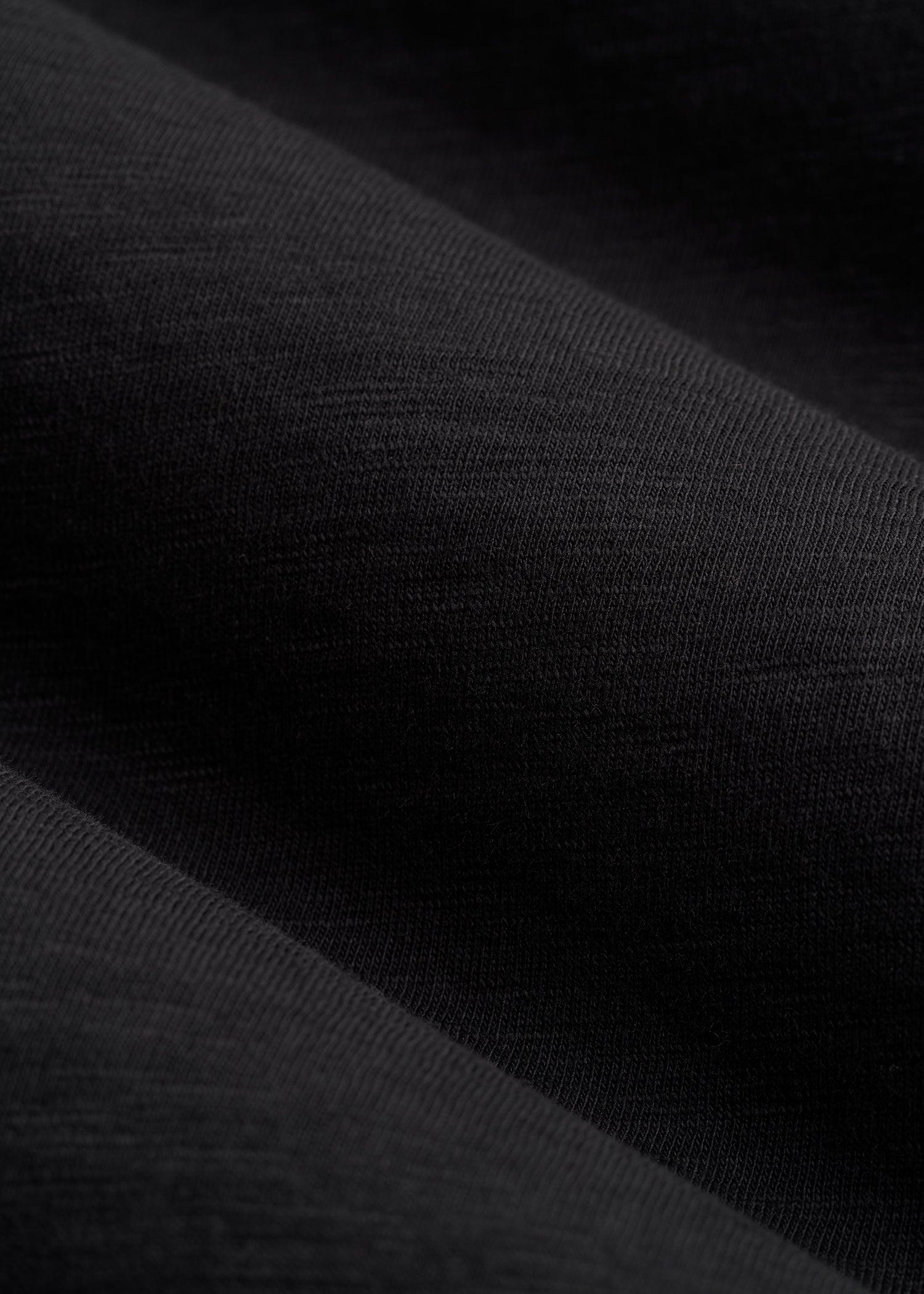 Sunwashed Short Sleeve Slub Henley for Tall Men in Black Male Product Image