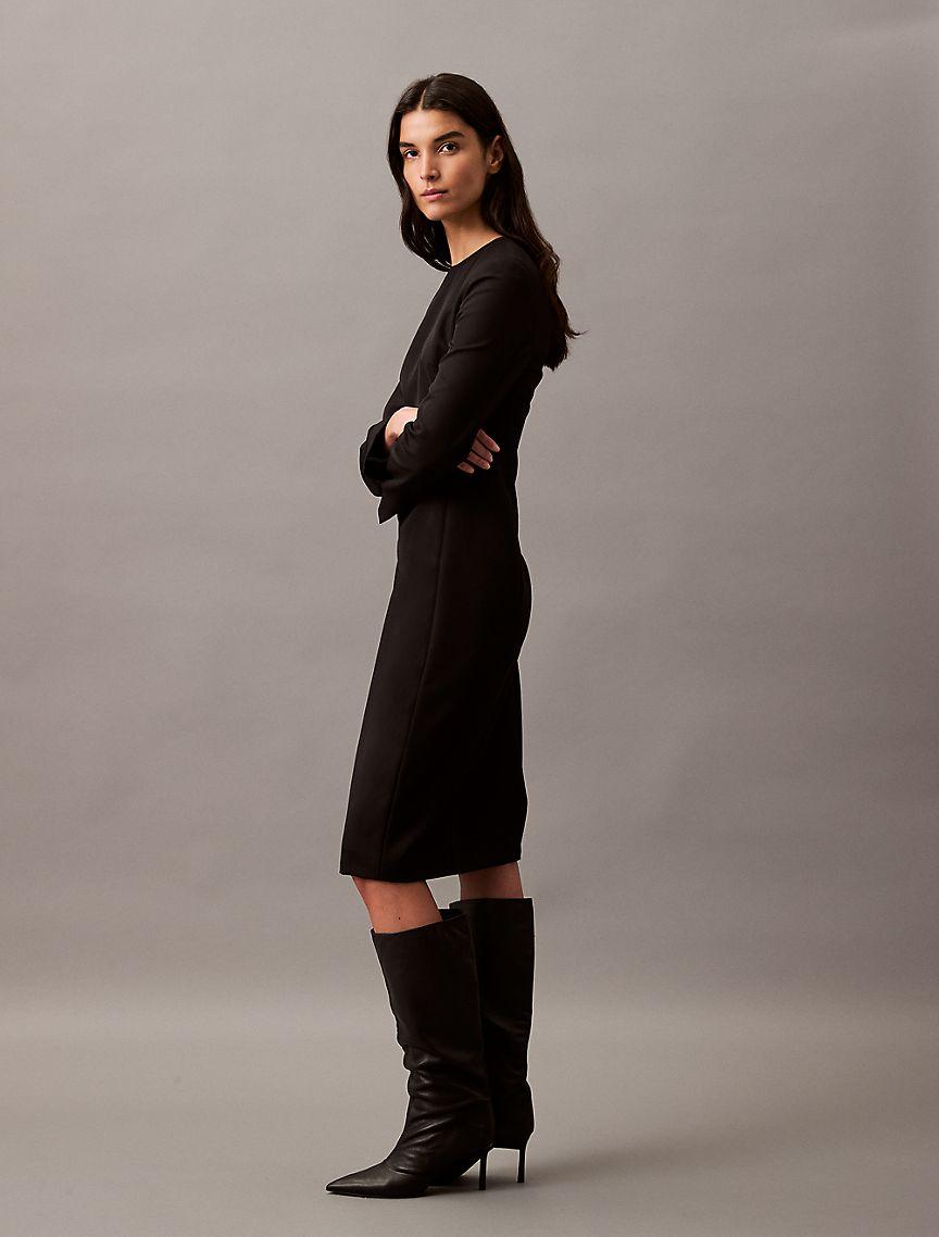 Crepe Midi Dress Product Image