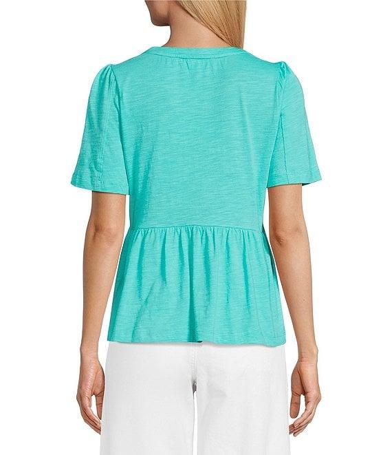 Nurture Ruched Short Sleeve Crew Neck Top Product Image