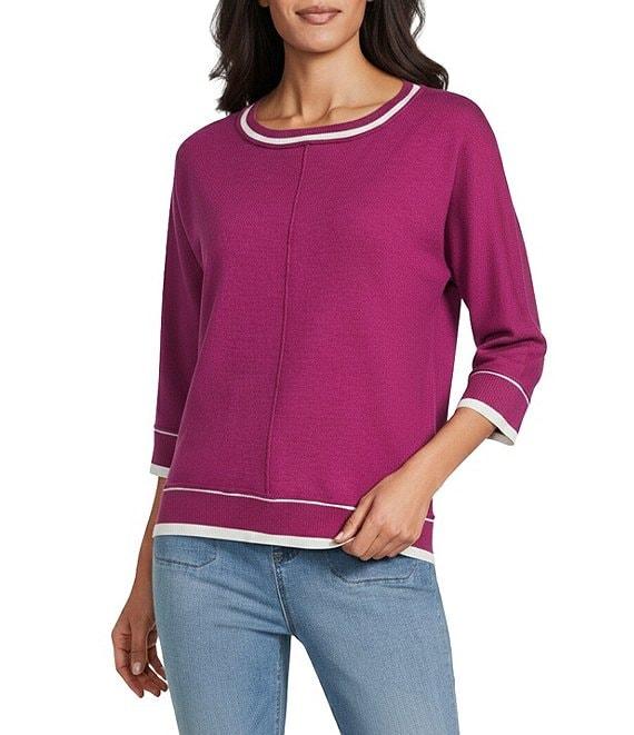 Westbound Heather Long Sleeve Crew Neck Sweater Product Image
