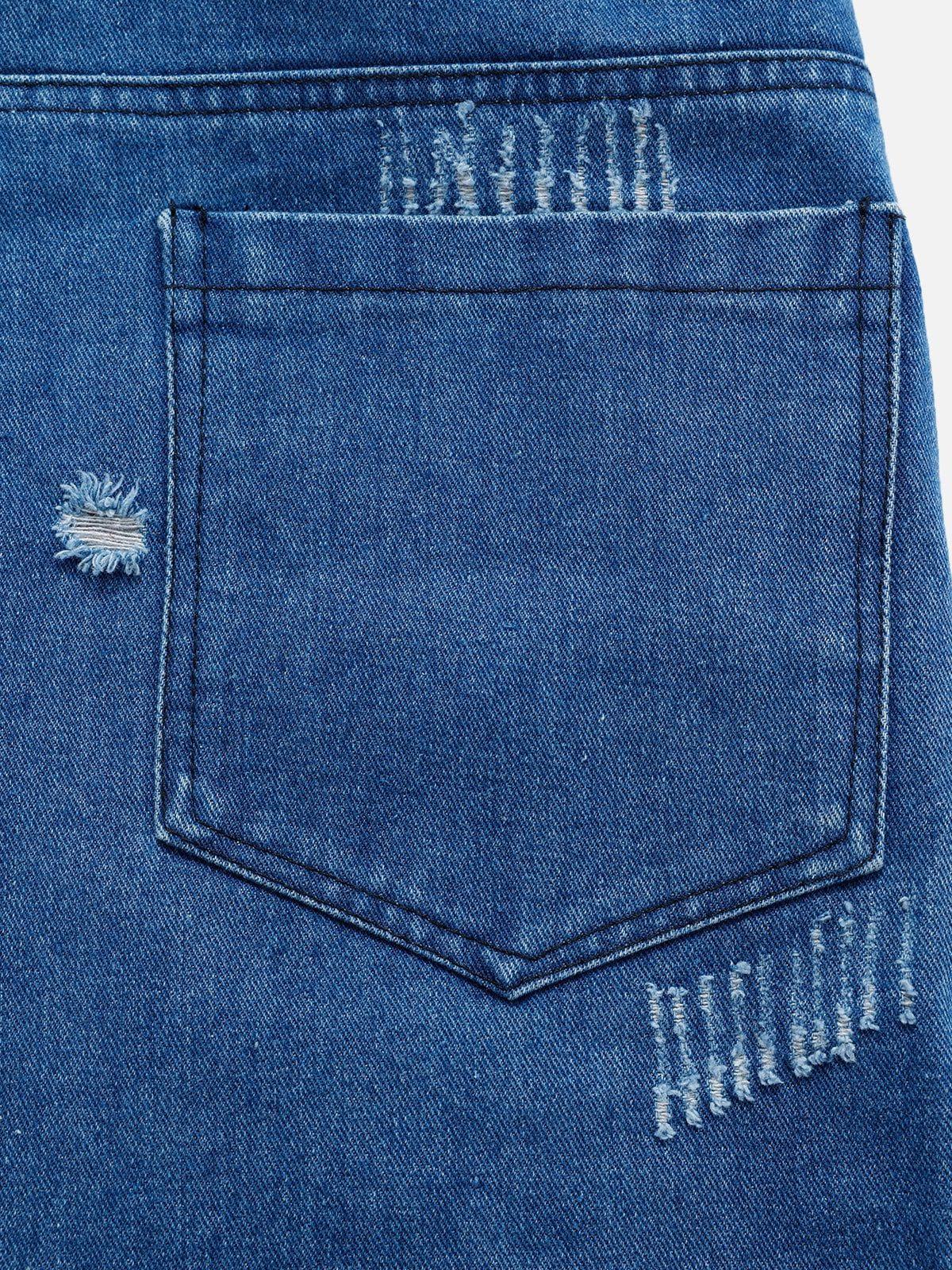 Aelfric Eden Denim Patchwork Sweatpants Product Image