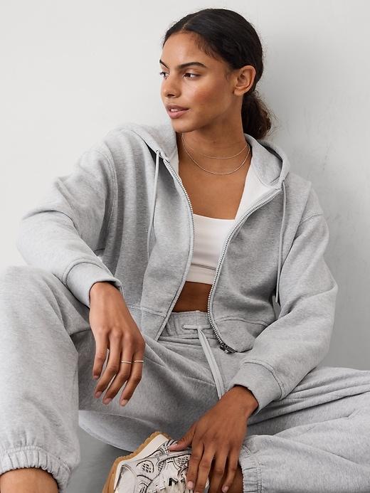 Forever Fleece Crop Full Zip Product Image