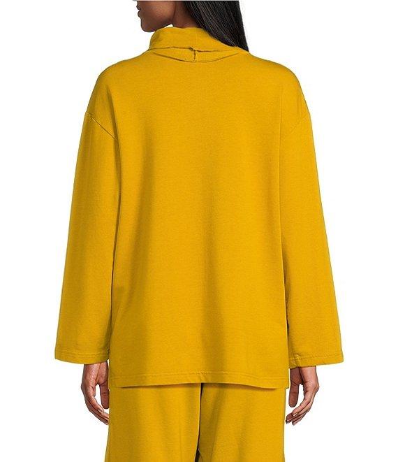 Bryn Walker Bamboo French Terry Relaxed Turtleneck Long Sleeve Couch Shirt Product Image