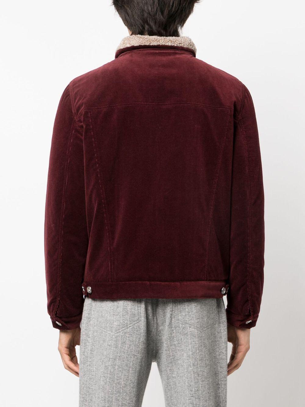 corduroy shearling-lining shirt jacket Product Image