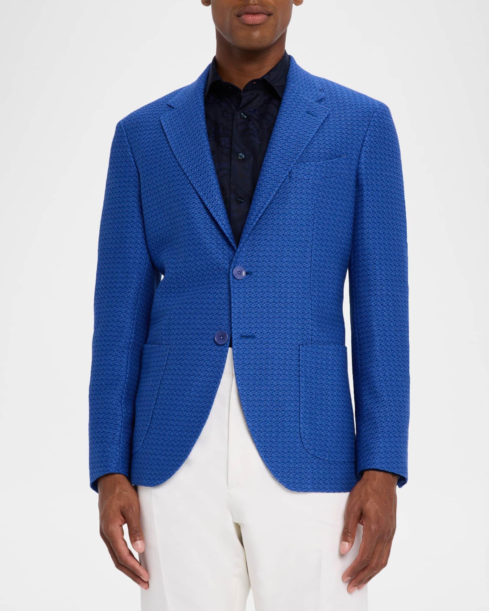 Men's Cotton Jacquard Two-Button Sport Coat Product Image