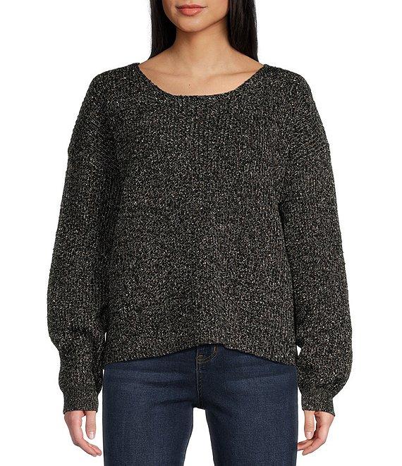 Roxy Long Sleeve Bombay Marled Boucle Sweater Product Image
