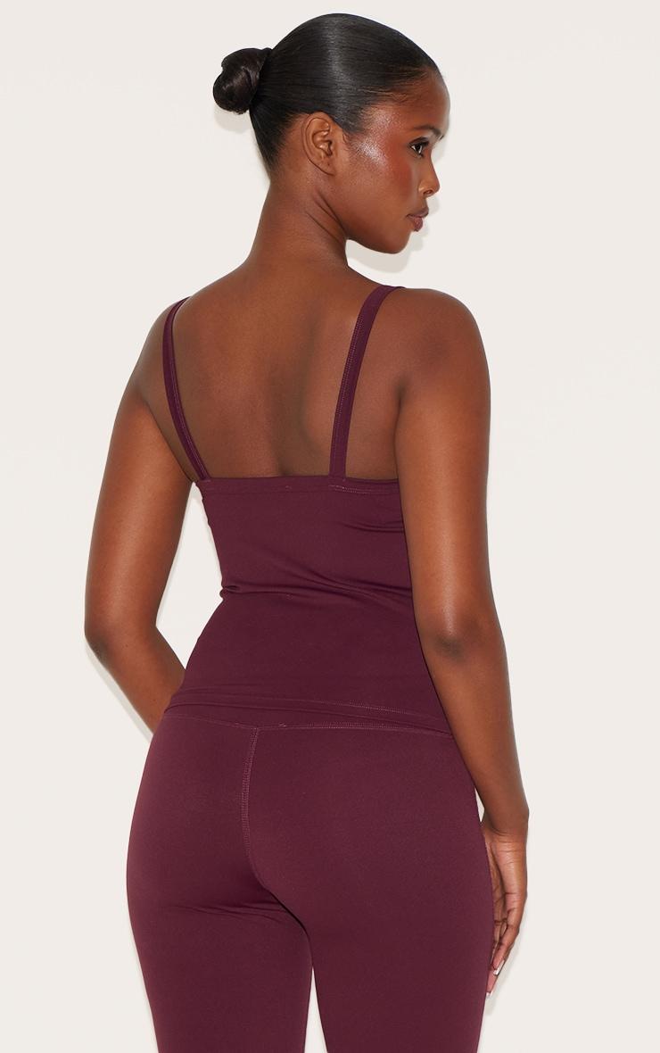 Deep Burgundy Ultimate Sculpt Strappy Gym Vest Product Image