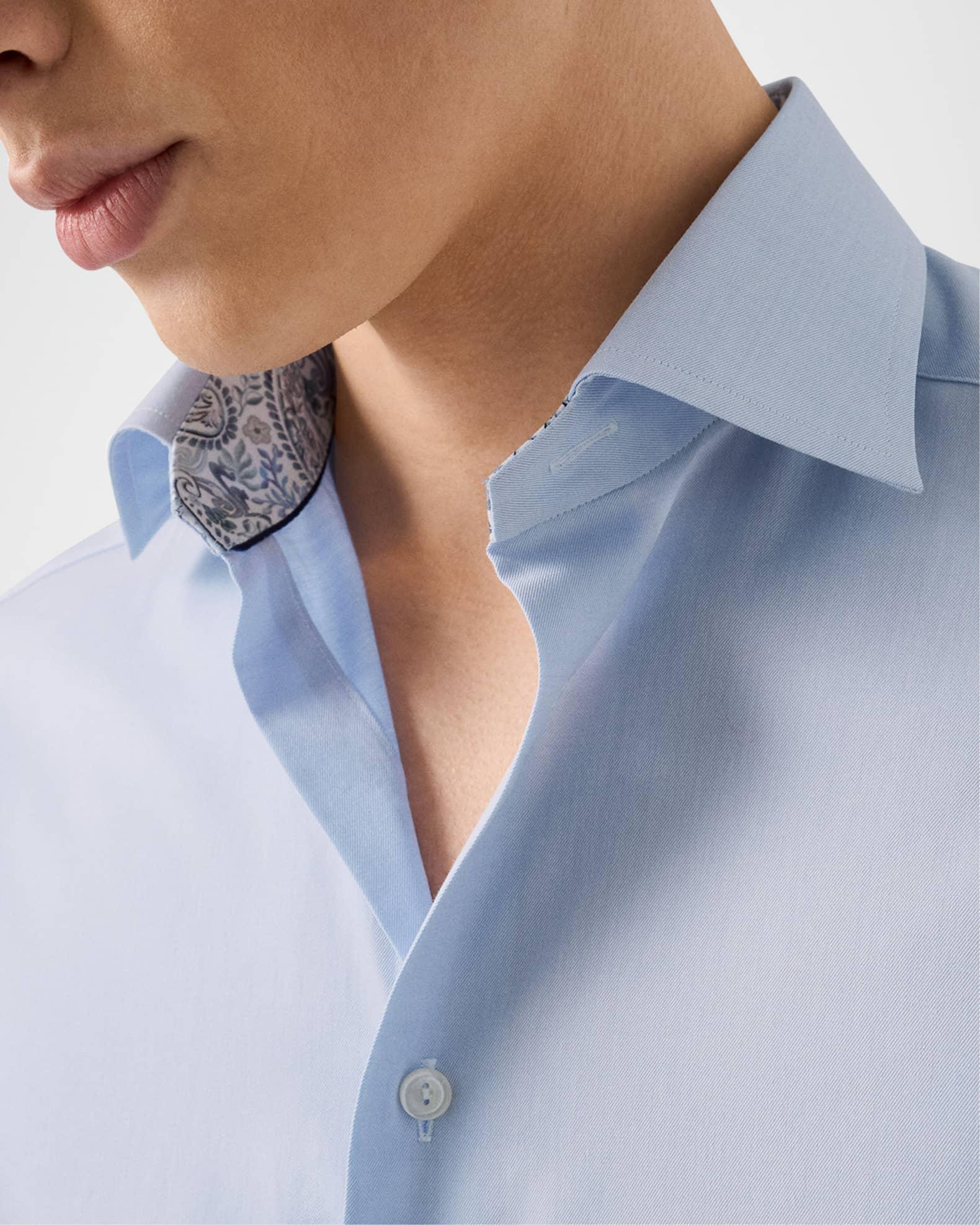 Men's Signature Twill Contemporary-Fit Dress Shirt Product Image