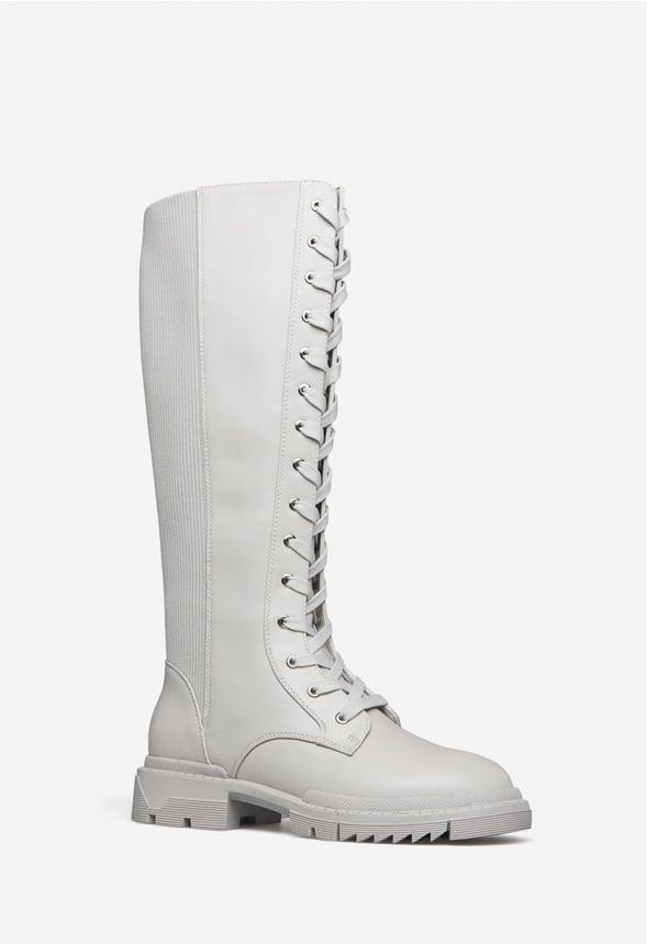 JustFab Margaux Platform Loafer Pump Womens Black/ White Size 8.5 Product Image