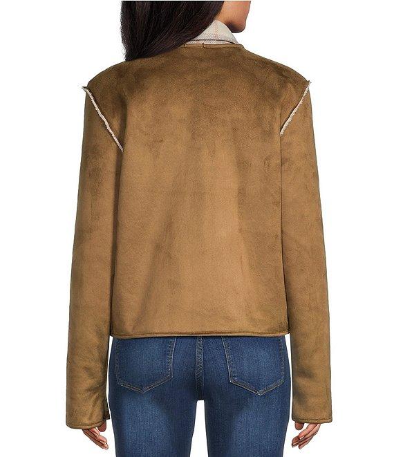 Westbound Reversible Collarless Button Front Jacket Product Image