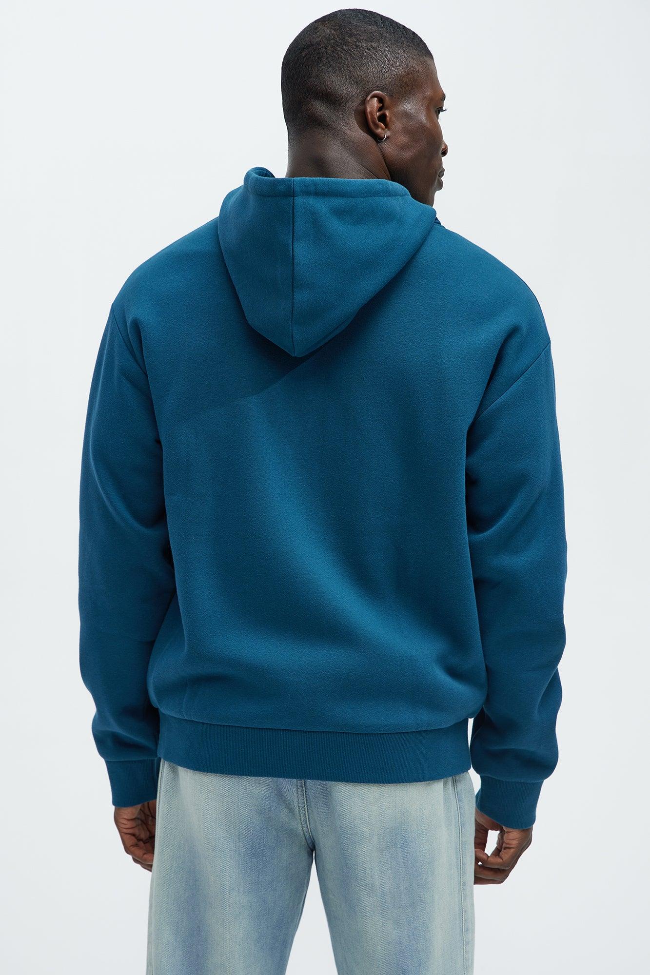 Tyson Rap Vinyls Zip Up Hoodie - Blue Product Image