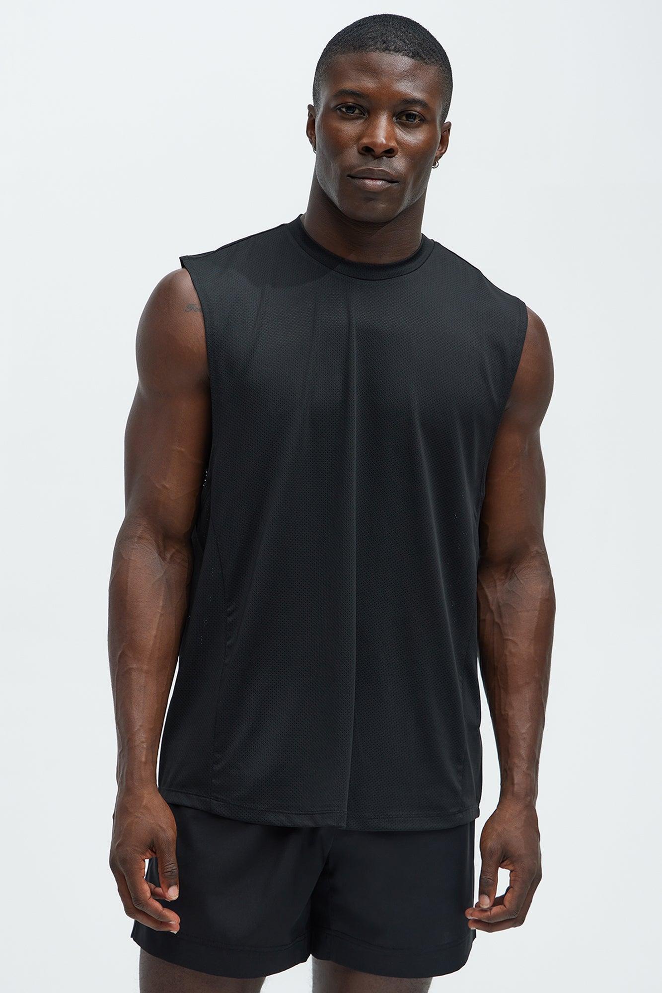 Vital Active Cut Off Tee - Black Product Image