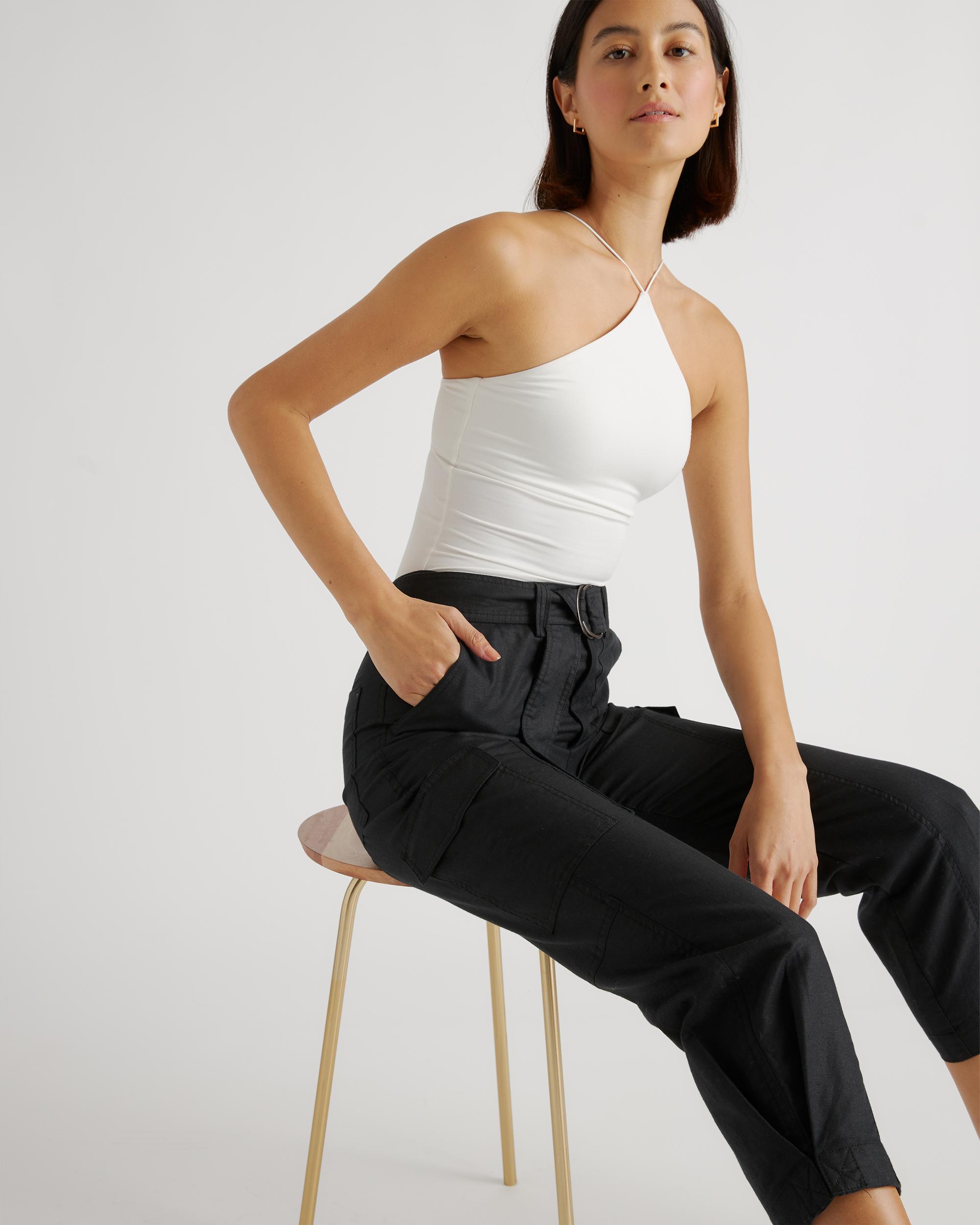 Quince | Women's Cotton Linen Twill Cargo Pants Size XL, Organic Cotton Product Image