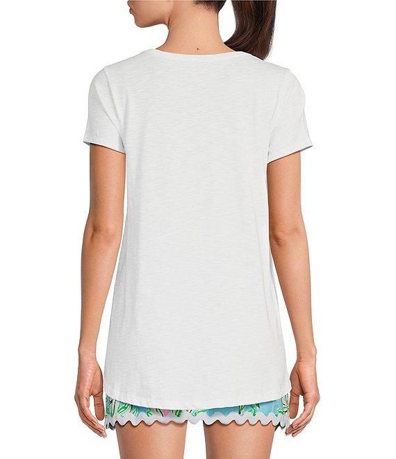 Lilly Pulitzer Etta Knit Scoop Neck Short Sleeve Tee Product Image