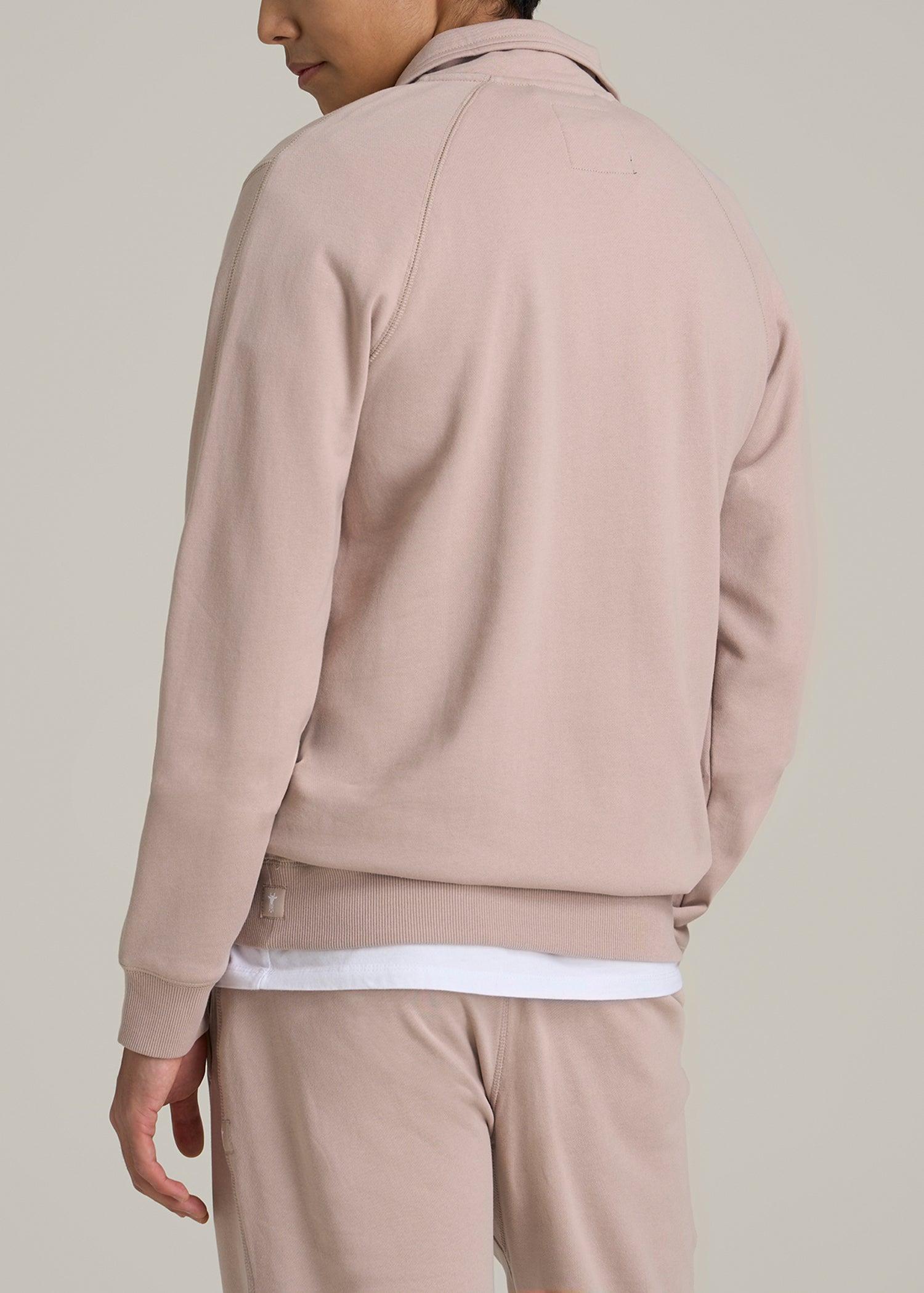 Wearever 2.0 French Terry Quarter-Zip Sweatshirt for Tall Men in Desert Rose Male Product Image