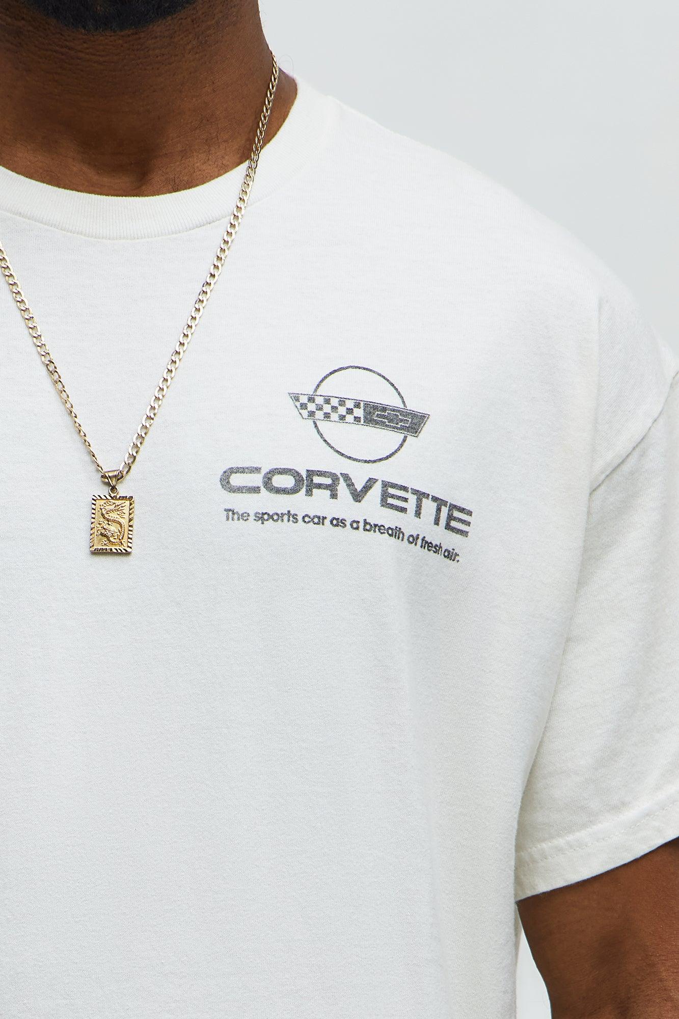Chevy Corvette Stingray Short Sleeve Tee - Off White Male Product Image