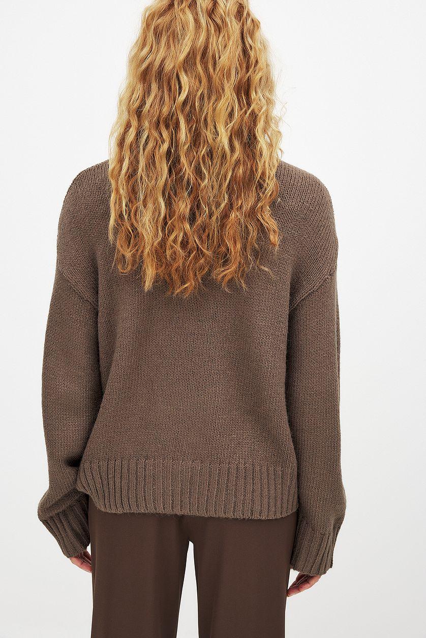 Turtle Neck Knitted Sweater Product Image