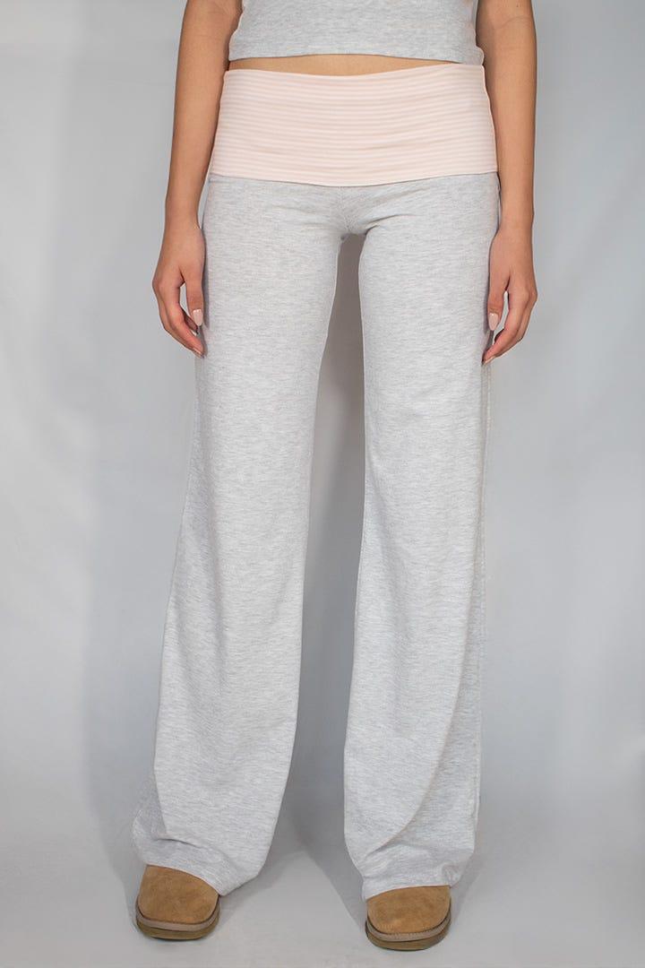 Wide-leg pants with cuffs Product Image